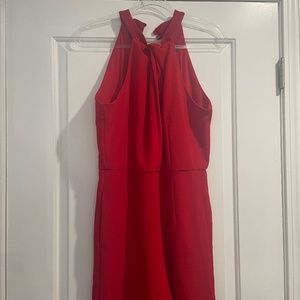 Formal Red Jumpsuit Romper